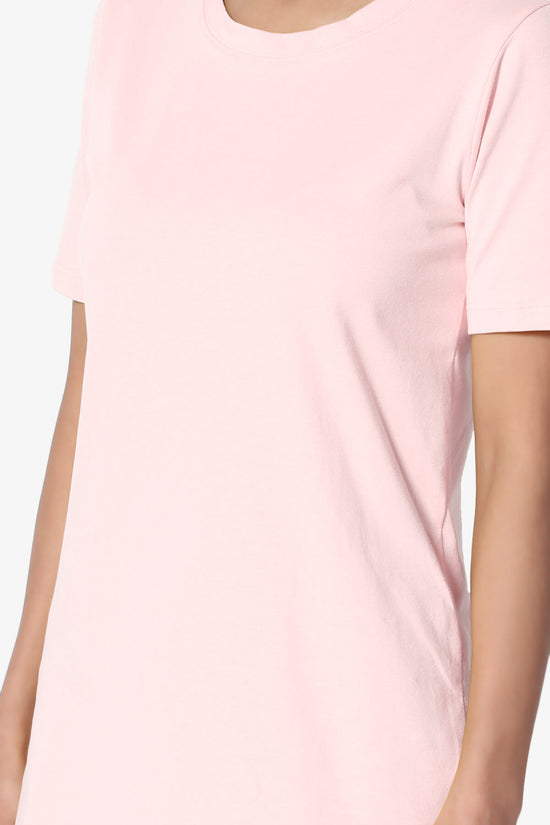 Elora Crew Neck Short Sleeve T-Shirt DUSTY PINK_5
