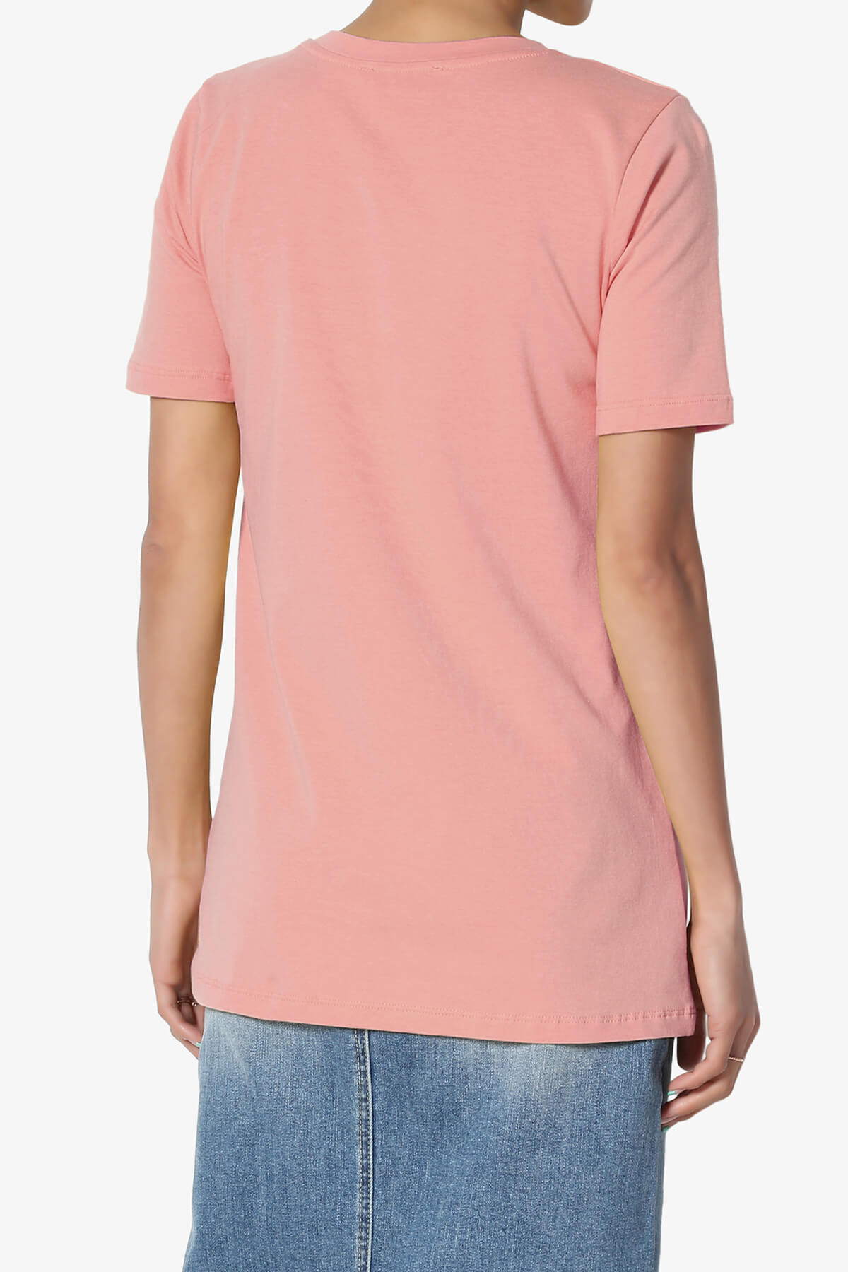 Elora Crew Neck Short Sleeve T-Shirt DUSTY ROSE_2