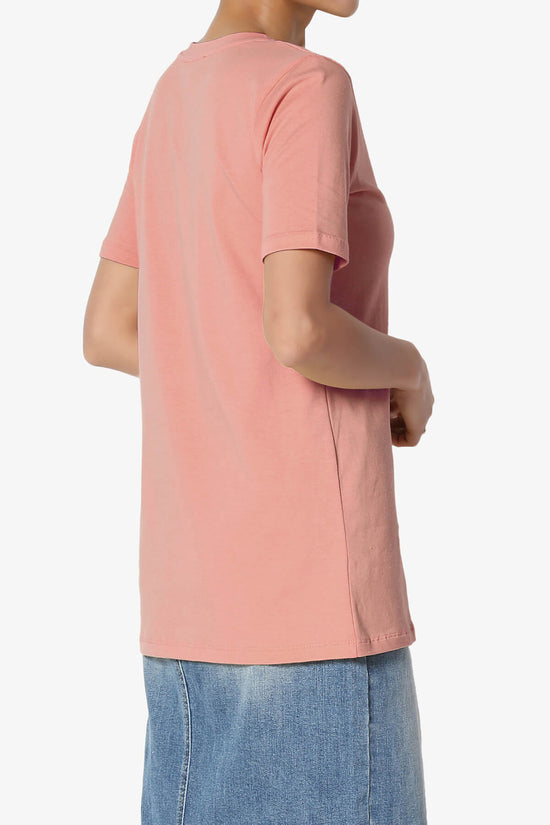 Elora Crew Neck Short Sleeve T-Shirt DUSTY ROSE_4