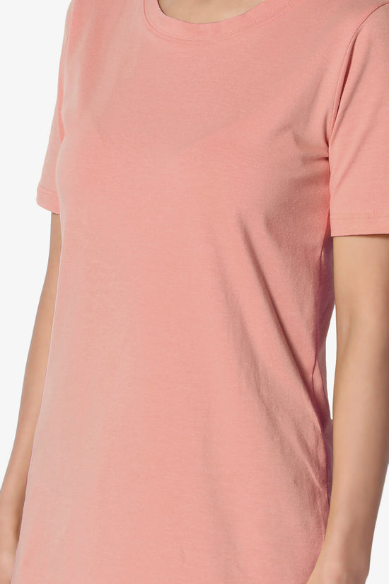 Elora Crew Neck Short Sleeve T-Shirt DUSTY ROSE_5