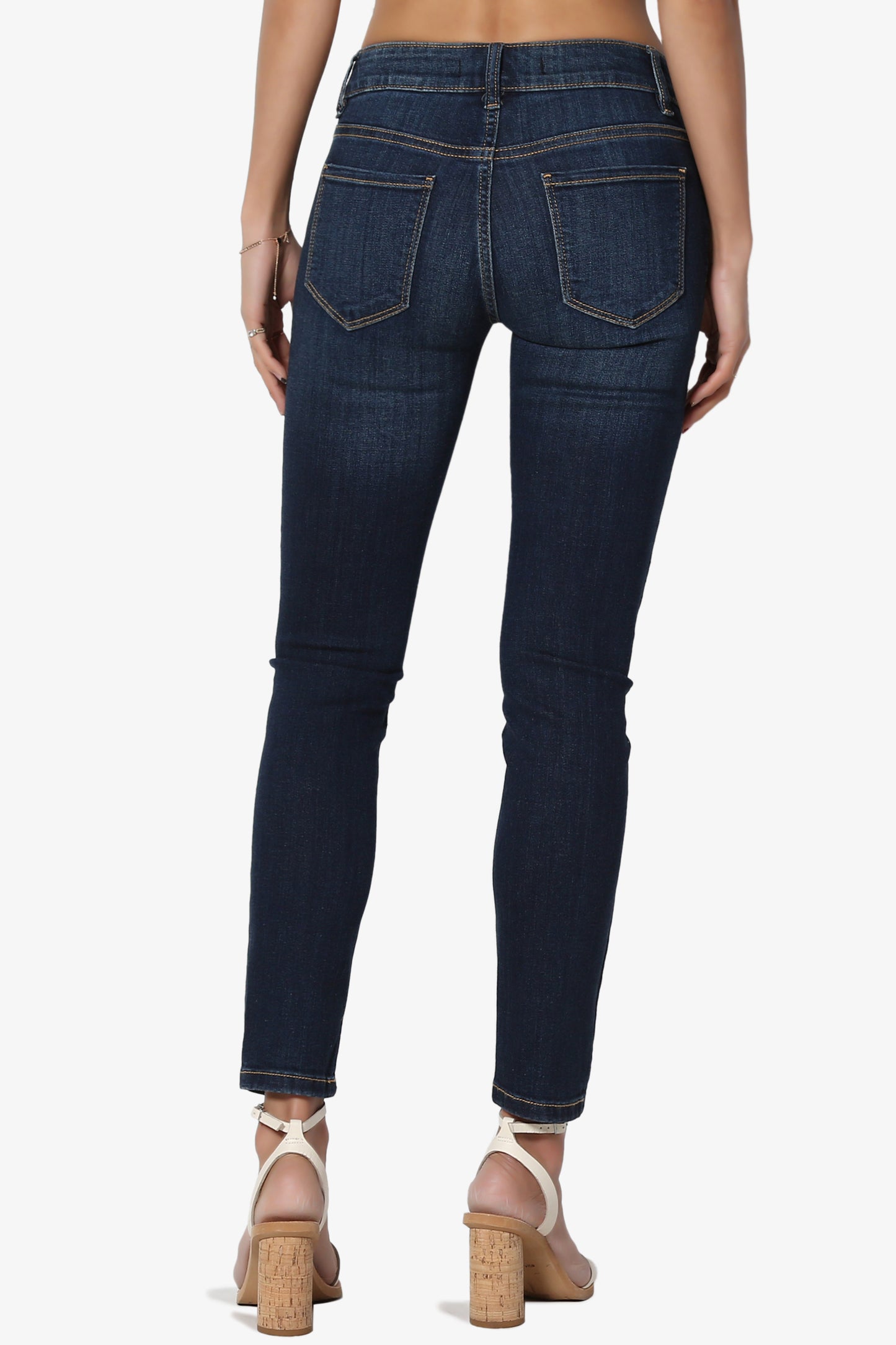 Josie Mid Rise Crop Skinny Jeans - TheMogan