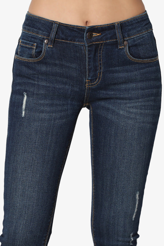 Josie Mid Rise Crop Skinny Jeans - TheMogan