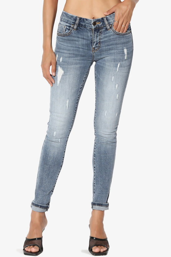 Greta Roll Up Skinny Jeans in Medium
