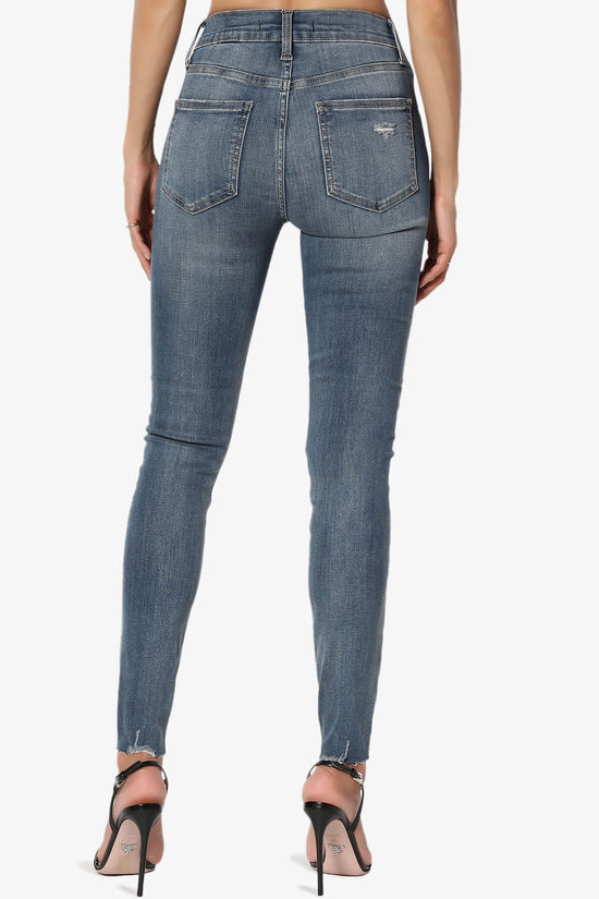 Bella Super High Rise Crop Skinny in Distressed MD MEDIUM_2