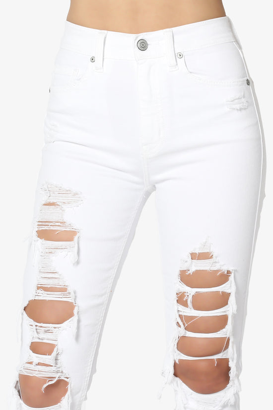 Bella Super High Rise Ripped Skinny Jeans