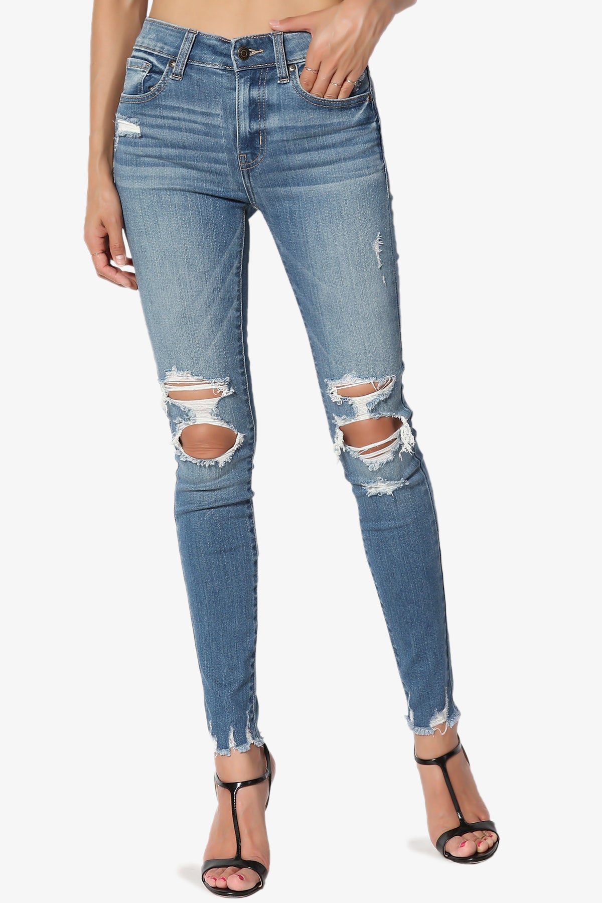 Clara Ripped High Rise Crop Skinny Jeans in HAS MD MEDIUM_1