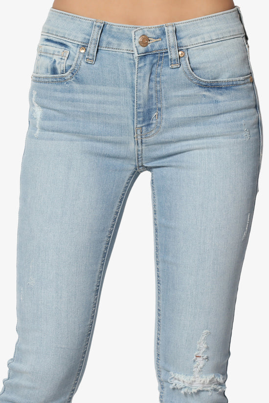 Clara High Rise Zip Crop Skinny Jeans