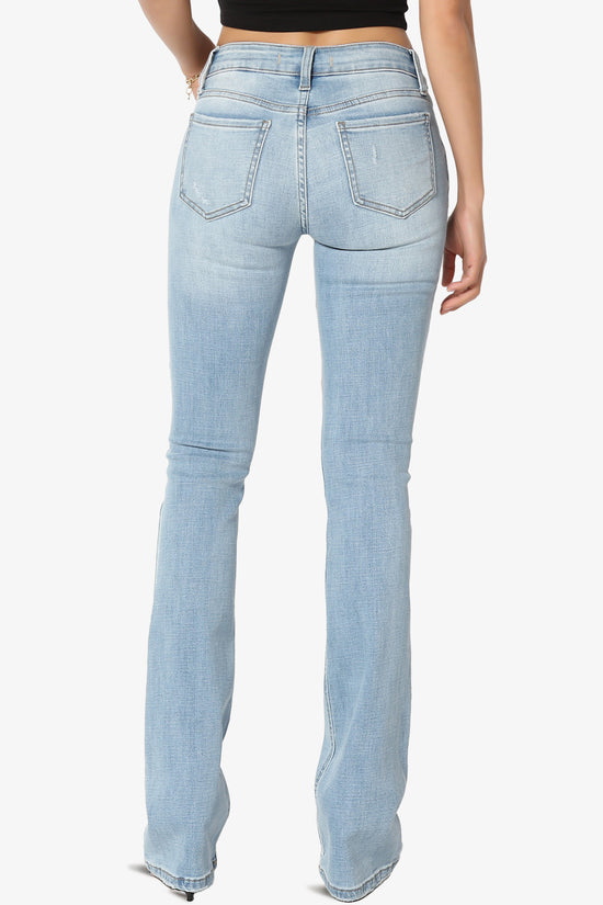 Emogen Mid Rise Slim Boot Cut Jeans