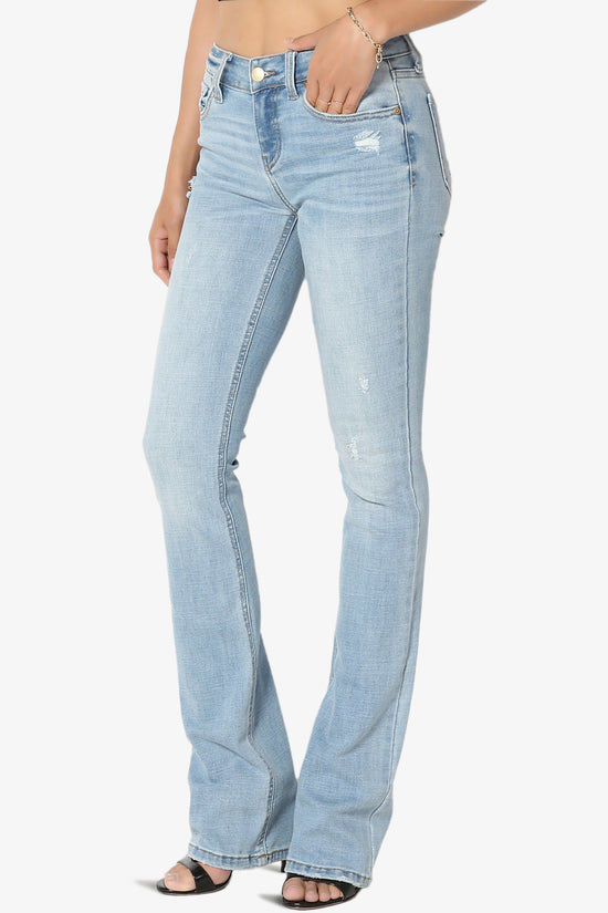 Emogen Mid Rise Slim Boot Cut Jeans