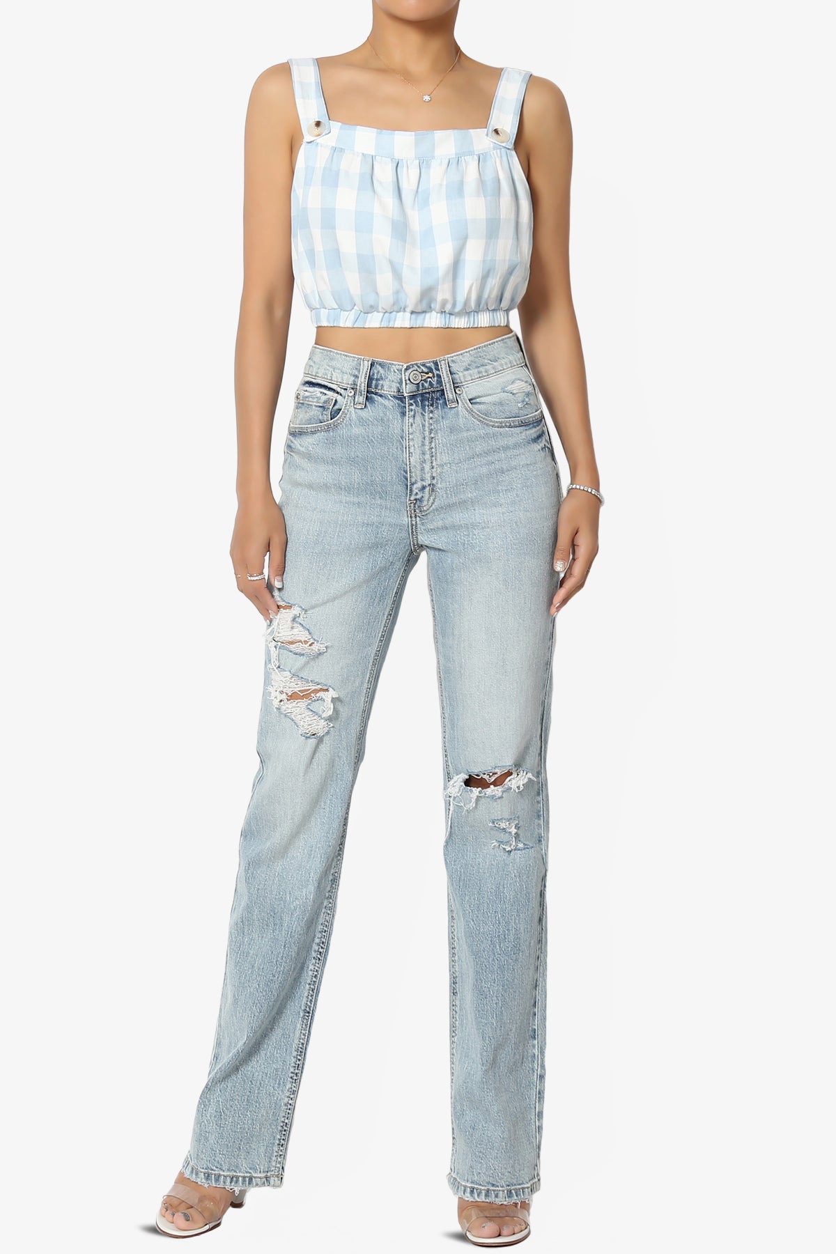 Codi High Rise Dad Jeans in Light