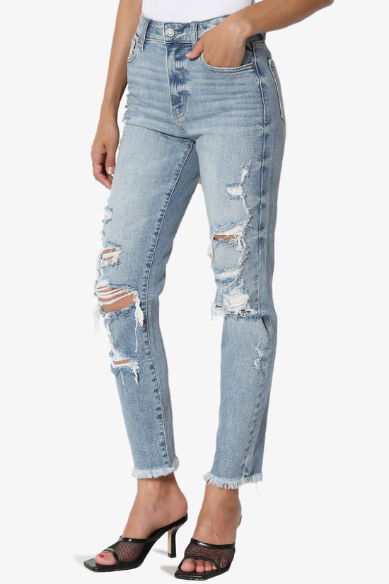 Tobi Ripped Super High Rise Mom Jeans