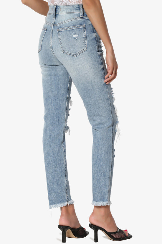 Tobi Ripped Super High Rise Mom Jeans