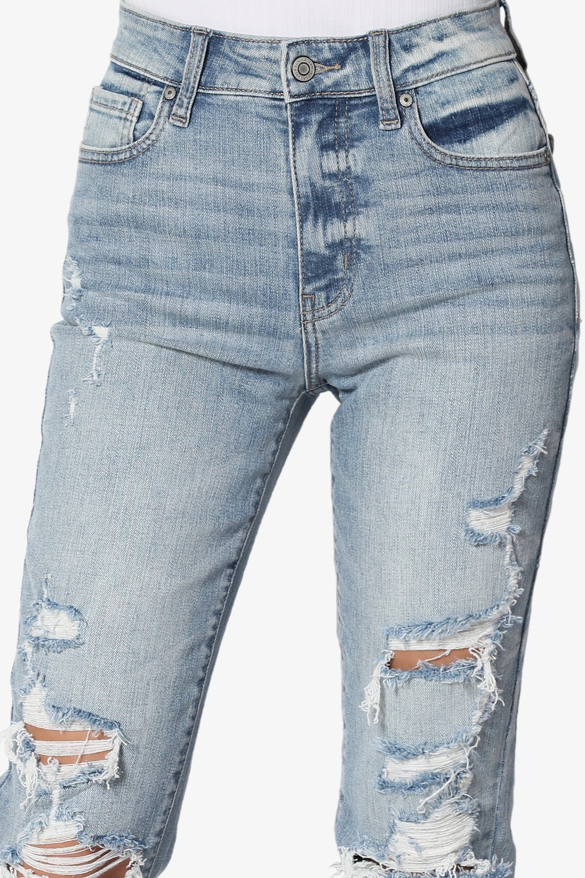 Tobi Ripped Super High Rise Mom Jeans