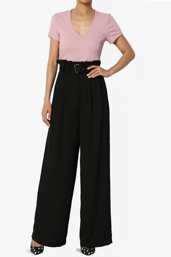 Kauai Fitted V-Neck Ribbed Top - TheMogan