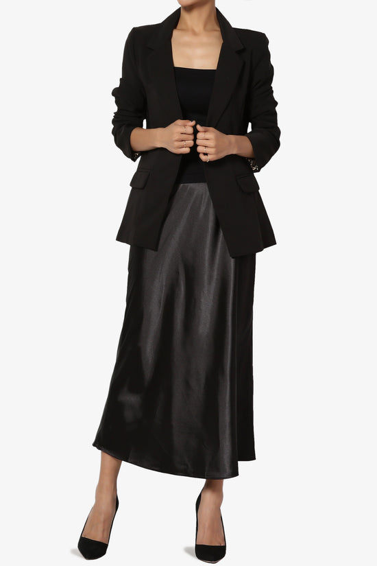 Louisah Double Breasted Crepe Blazer - TheMogan