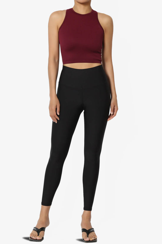 Jessa Ribbed Seamless Crop Tank Top BURGUNDY_6