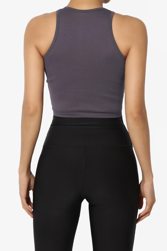 Jessa Ribbed Seamless Crop Tank Top LILAC GREY_2