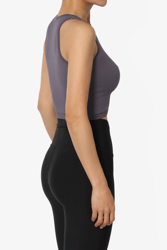 Jessa Ribbed Seamless Crop Tank Top LILAC GREY_4