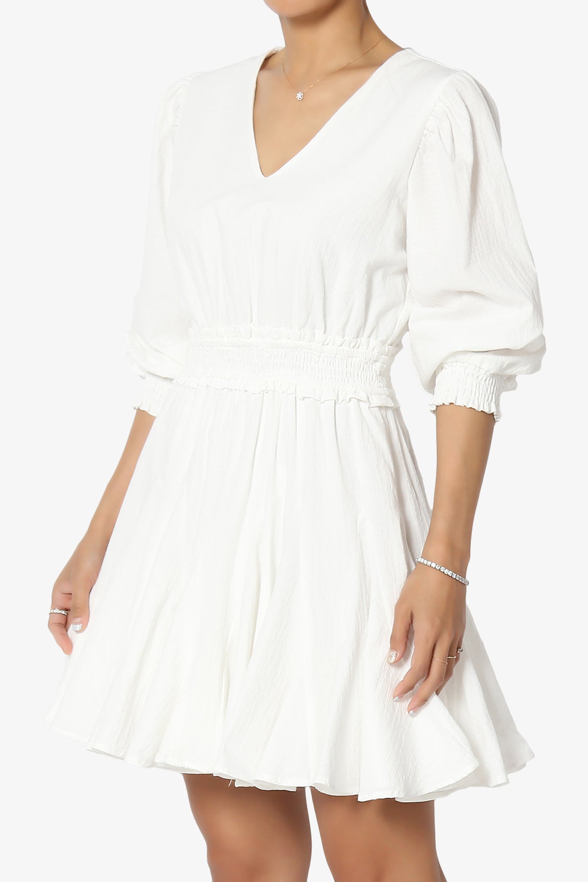 Viola Embroidered Cotton-Voile Mini Dress