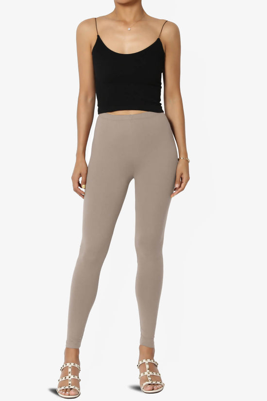 Loreen High Rise Microfiber Ankle Leggings LIGHT MOCHA_6