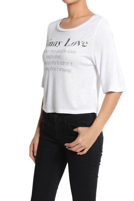 Karina Printed Modal Jersey Crop Tee WHITE_3