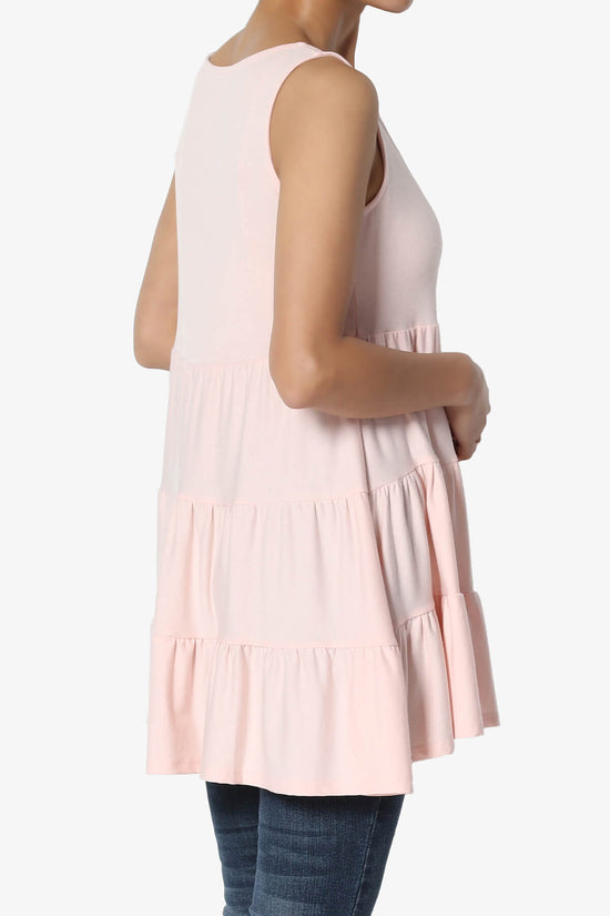 Maiika Sleeveless Tiered Ruffle Top DUSTY CORAL_4