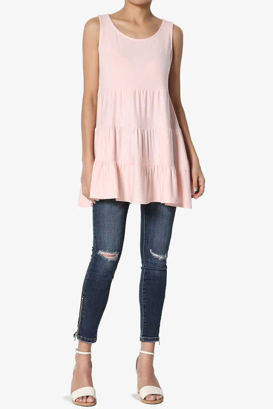 Maiika Sleeveless Tiered Ruffle Top DUSTY CORAL_6