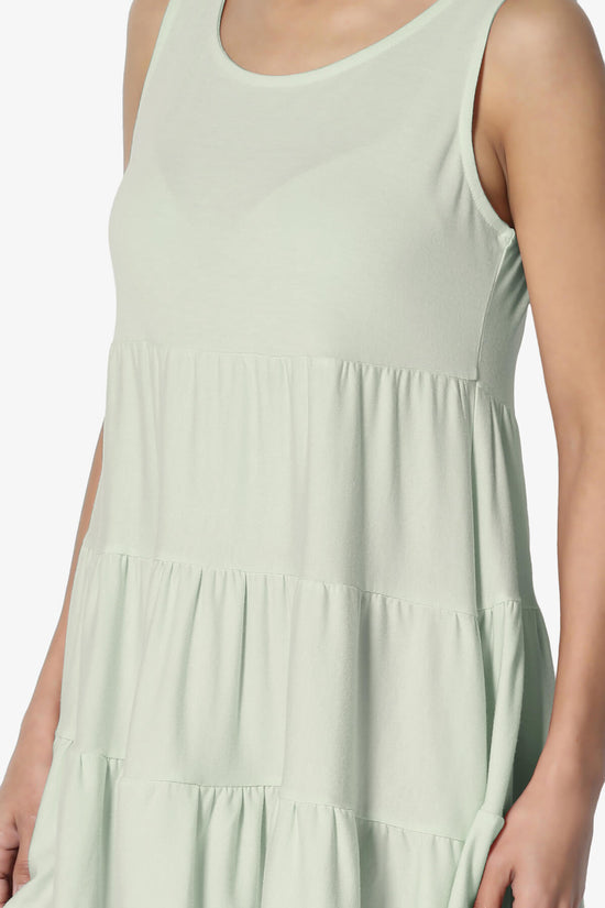 Maiika Sleeveless Tiered Ruffle Top LIGHT SAGE_5
