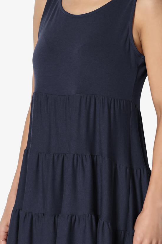 Maiika Sleeveless Tiered Ruffle Top NAVY_5