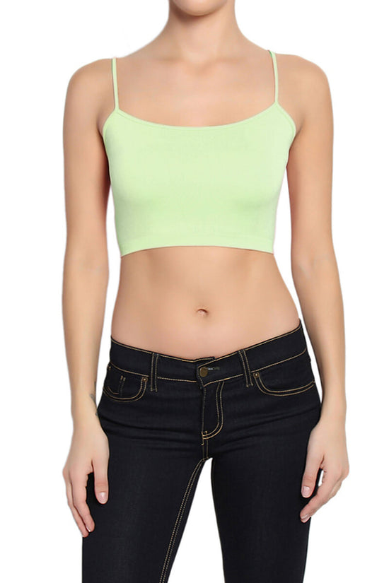 Malta Seamless Strappy Bralette LIGHT GREEN_1