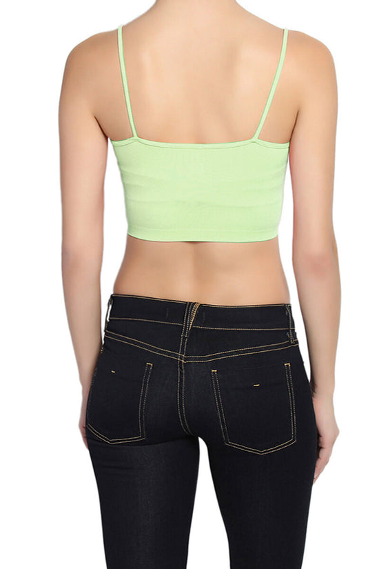 Malta Seamless Strappy Bralette LIGHT GREEN_2