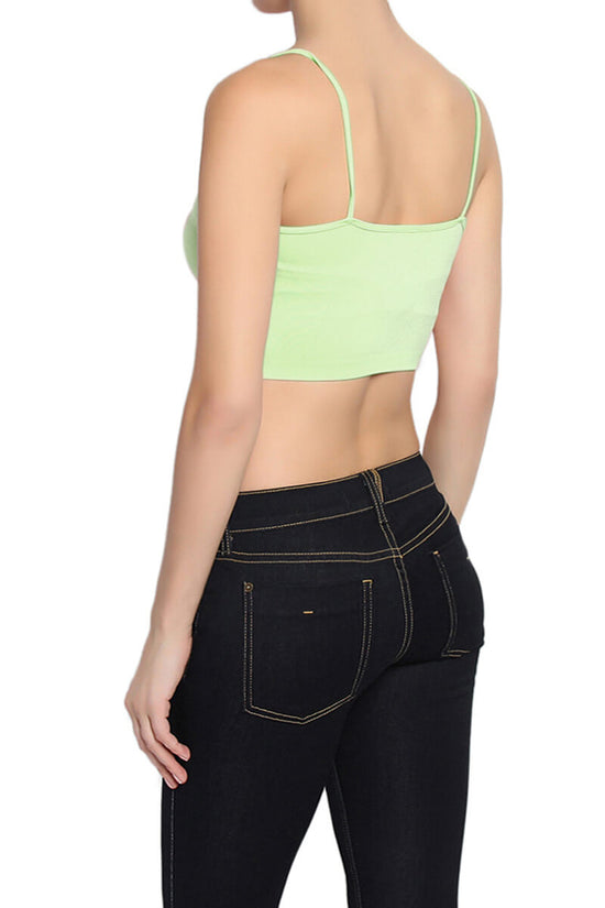 Malta Seamless Strappy Bralette LIGHT GREEN_4