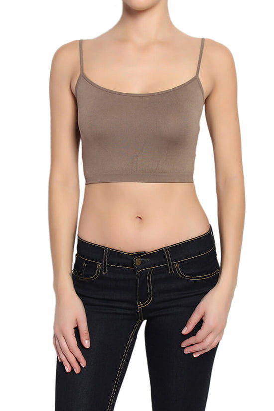 Malta Seamless Strappy Bralette MOCHA_1