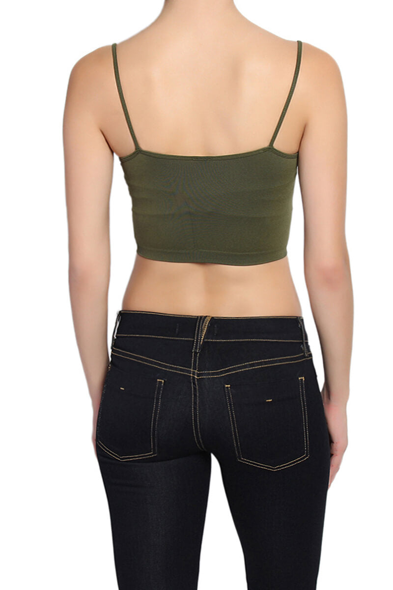 Malta Seamless Strappy Bralette OLIVE_2