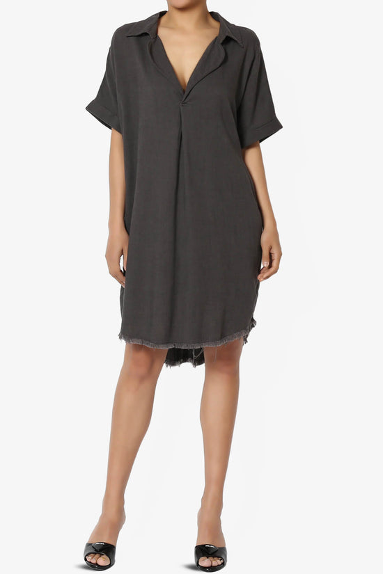Mayven Linen Oversized Shirt Dress ASH GREY_6