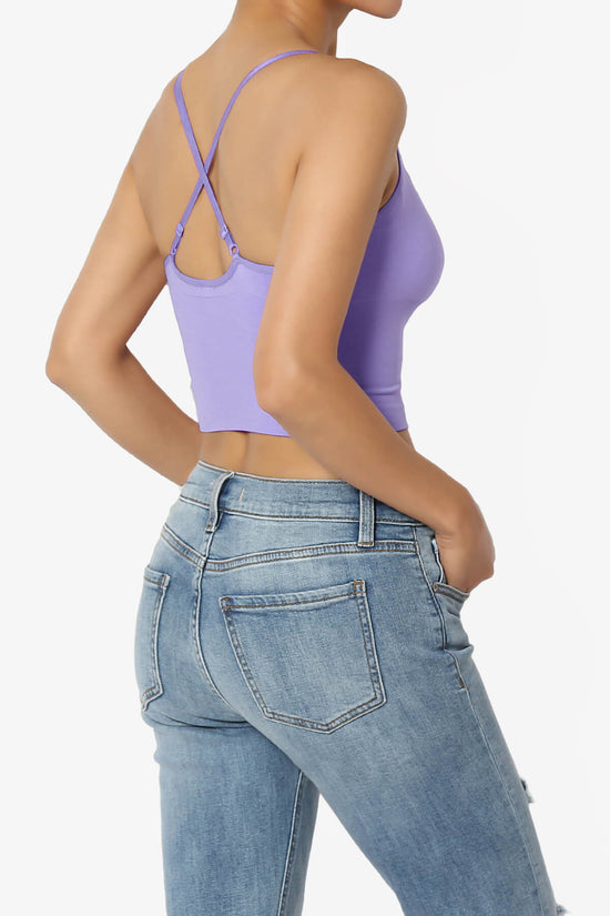 Melena Cross Back Triangle V-Neck Crop Cami LAVENDER_4