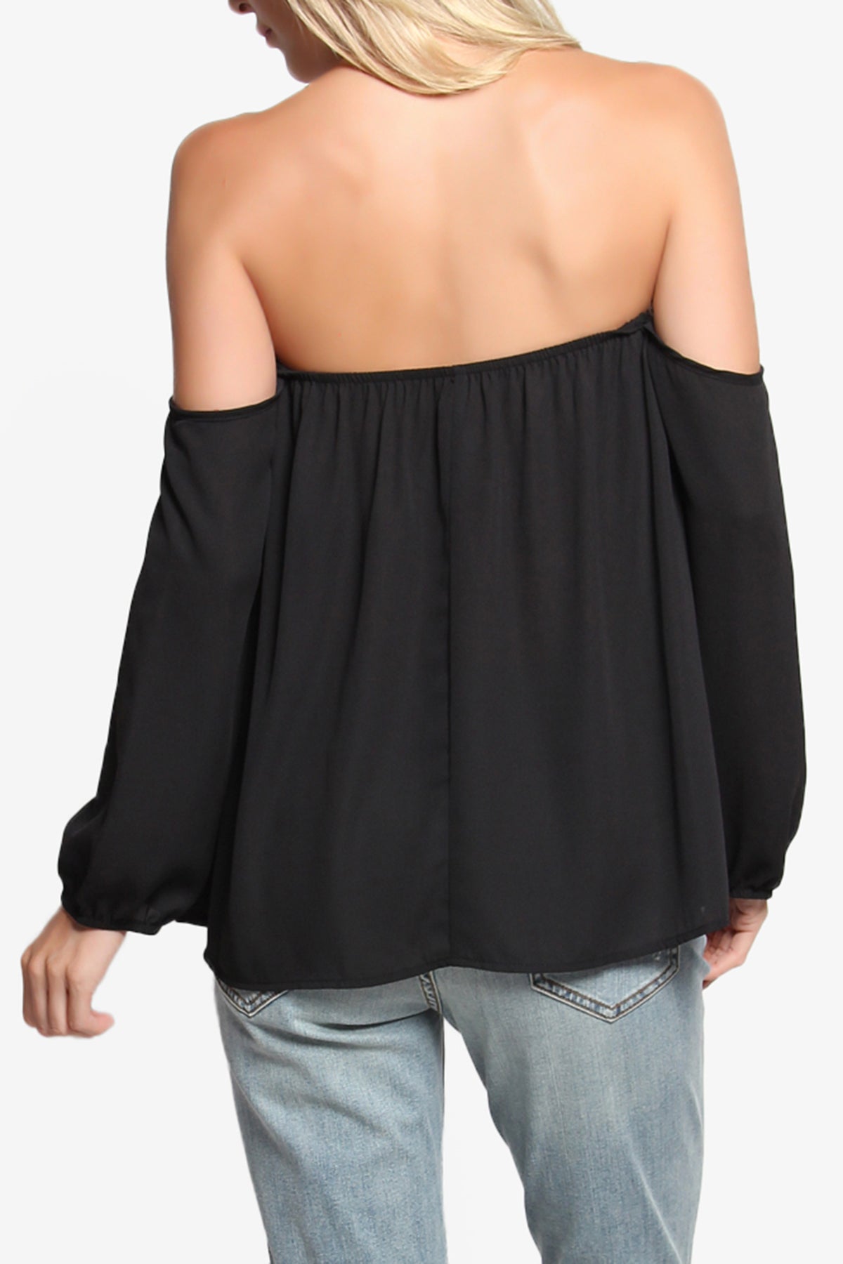 Bali Off Shoulder Blouse BLACK_2
