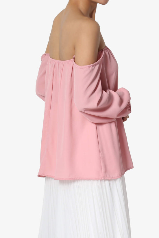 Bali Off Shoulder Blouse DUSTY PINK_4