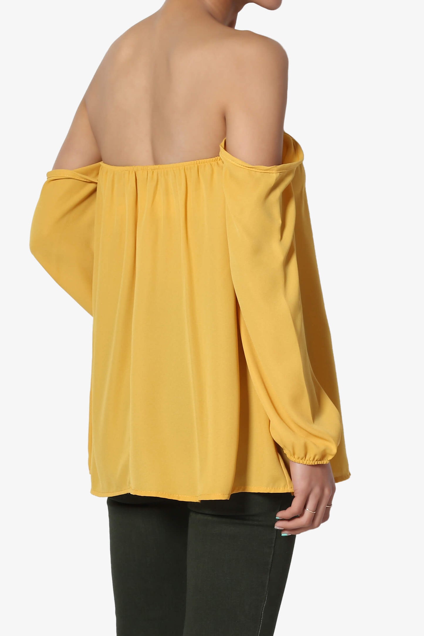 Bali Off Shoulder Blouse MUSTARD_4