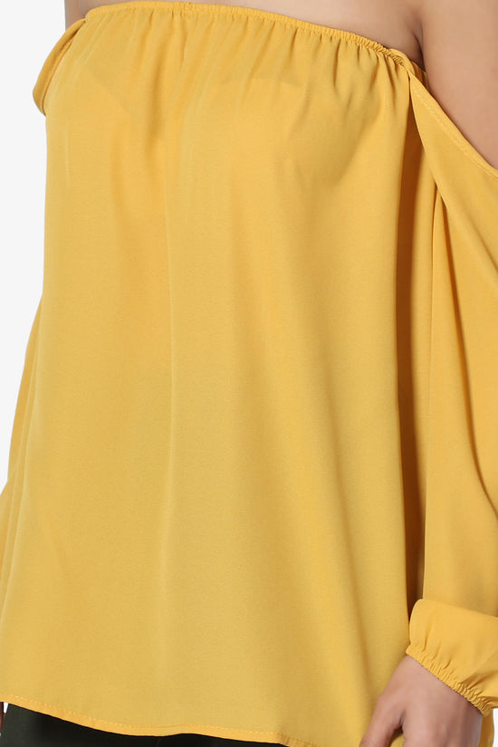 Bali Off Shoulder Blouse MUSTARD_5