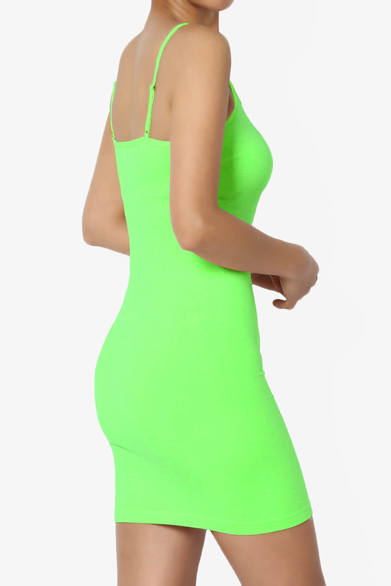 Olivarra Seamless Slip Dress NEON GREEN_4