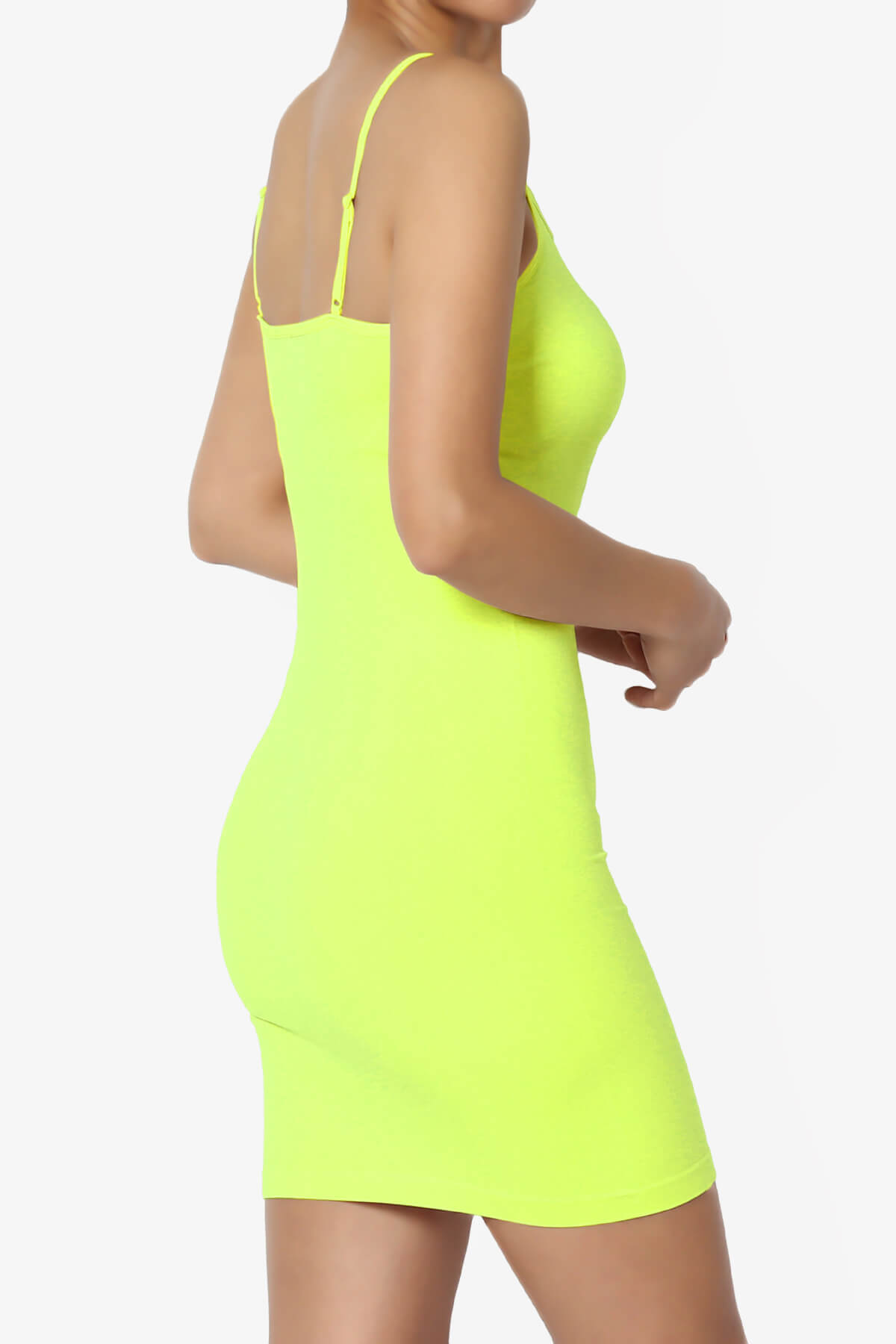 Olivarra Seamless Slip Dress NEON YELLOW_4