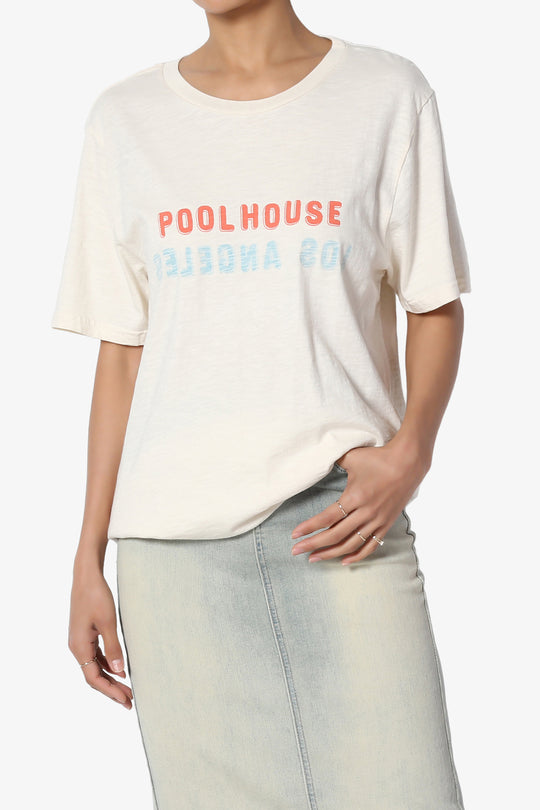 Korie Letter Print Short Sleeve Tee