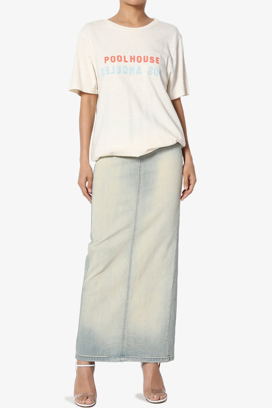 Korie Letter Print Short Sleeve Tee