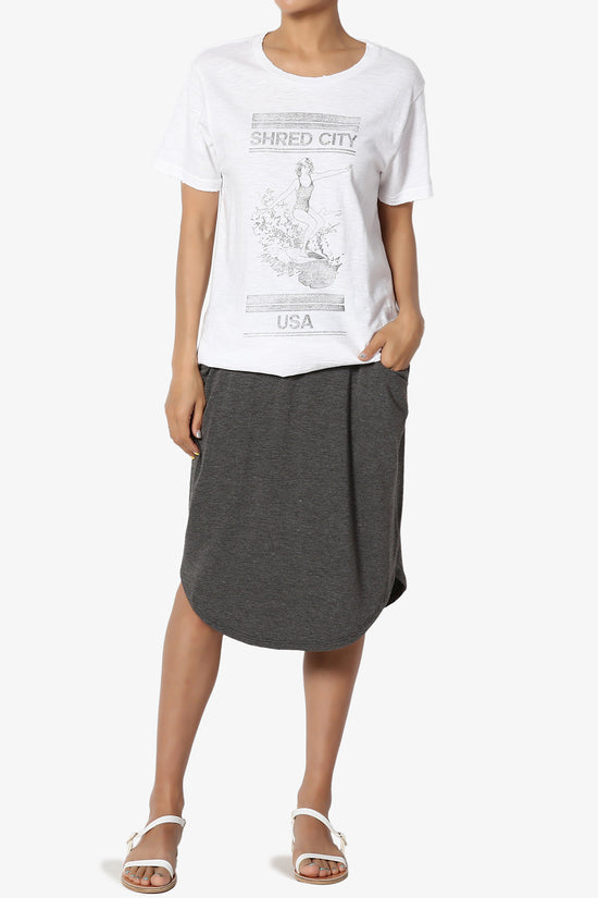 Korie Surf Print Short Sleeve Tee