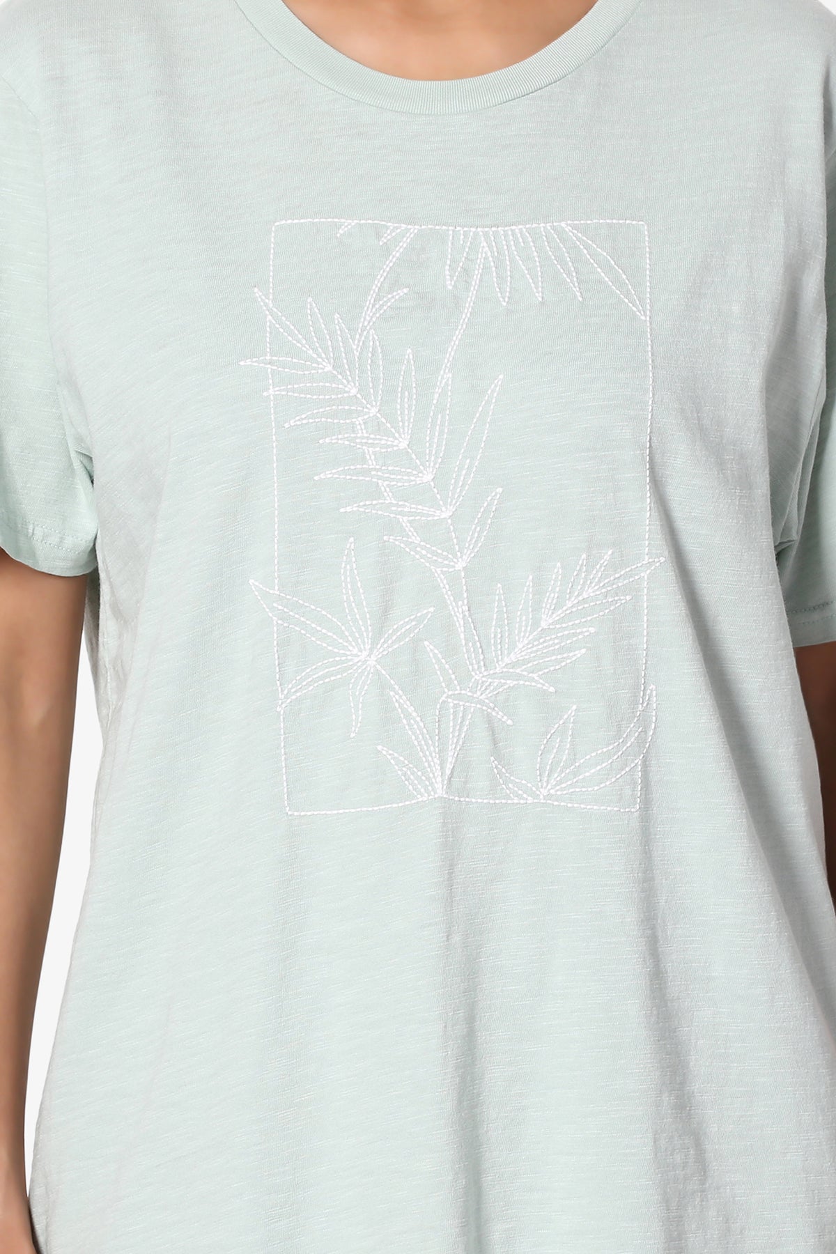 Botenical Embroidered Short Sleeve Tee