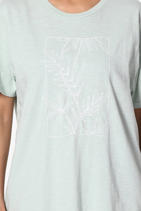 Botenical Embroidered Short Sleeve Tee