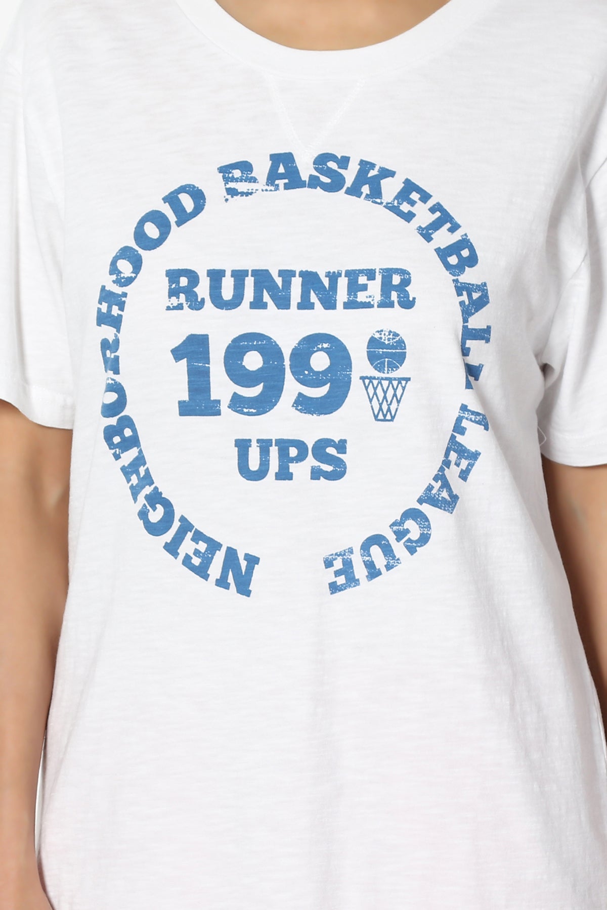 BASKETBALL Print Short Sleeve Tee