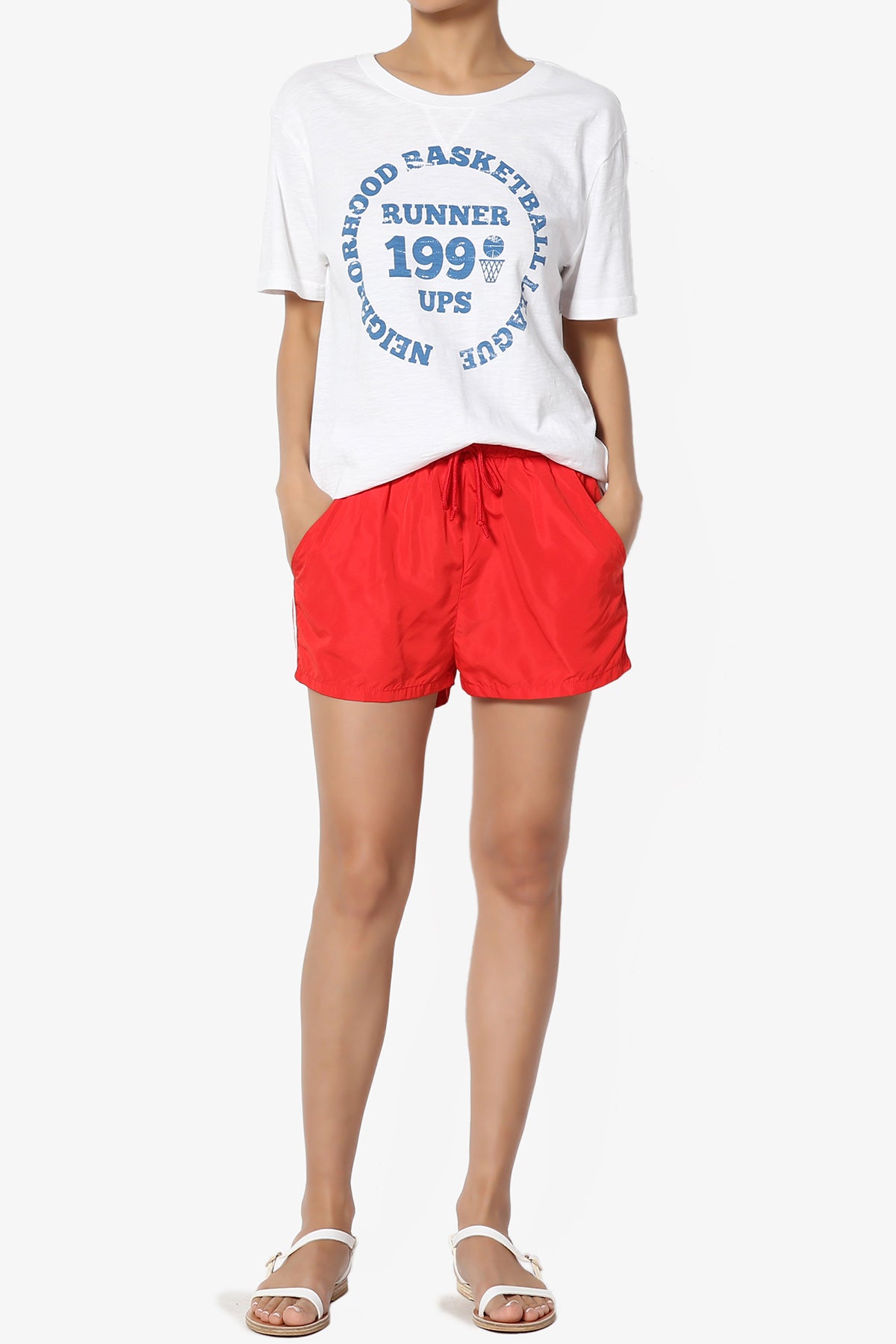 BASKETBALL Print Short Sleeve Tee