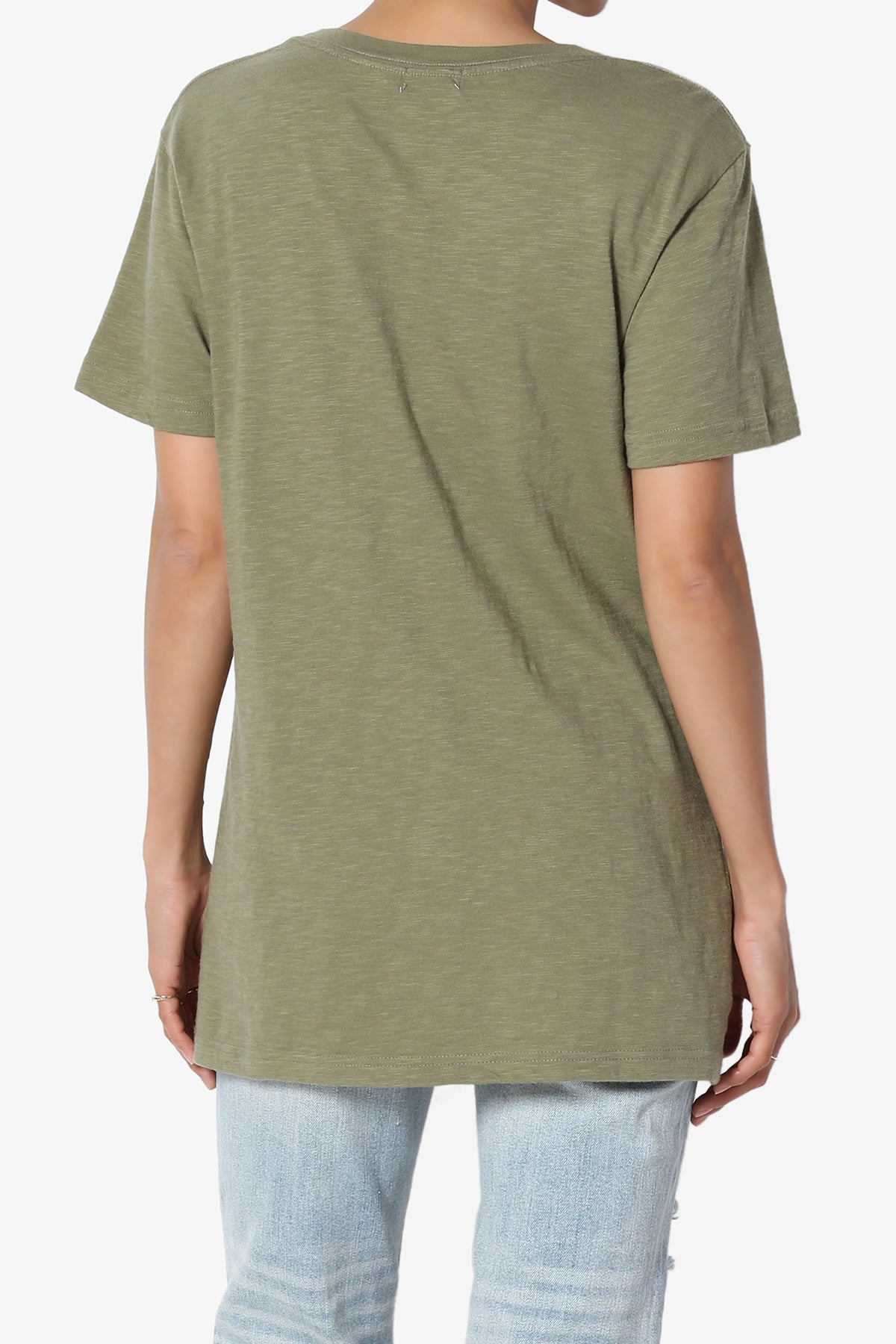 Lise Button Pocket Short Sleeve Tee